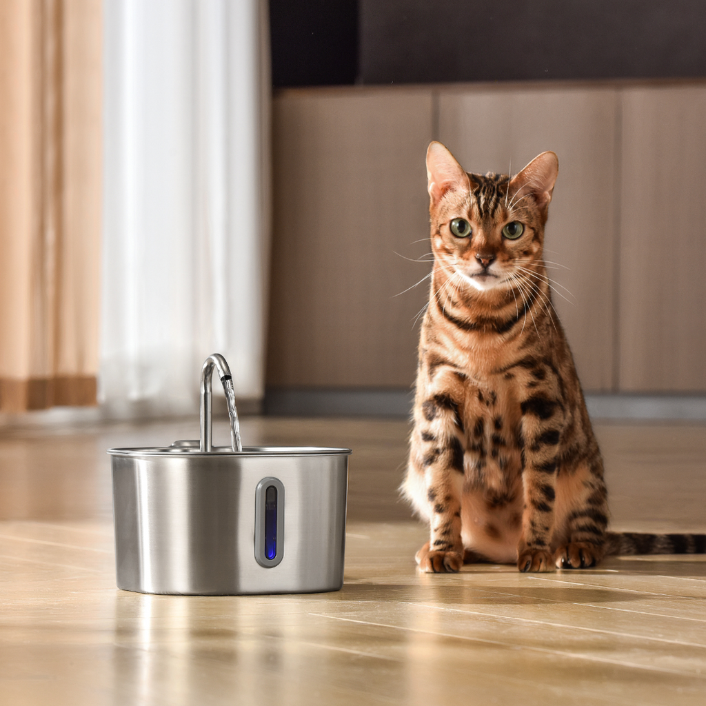 KittySpout™ 2.2L Stainless Steel Cat Fountain