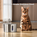 KittySpout™ 2.2L Stainless Steel Cat Fountain