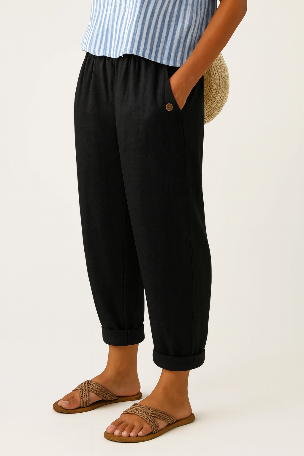 Mila™ Timeless Linen-Cotton Trousers
