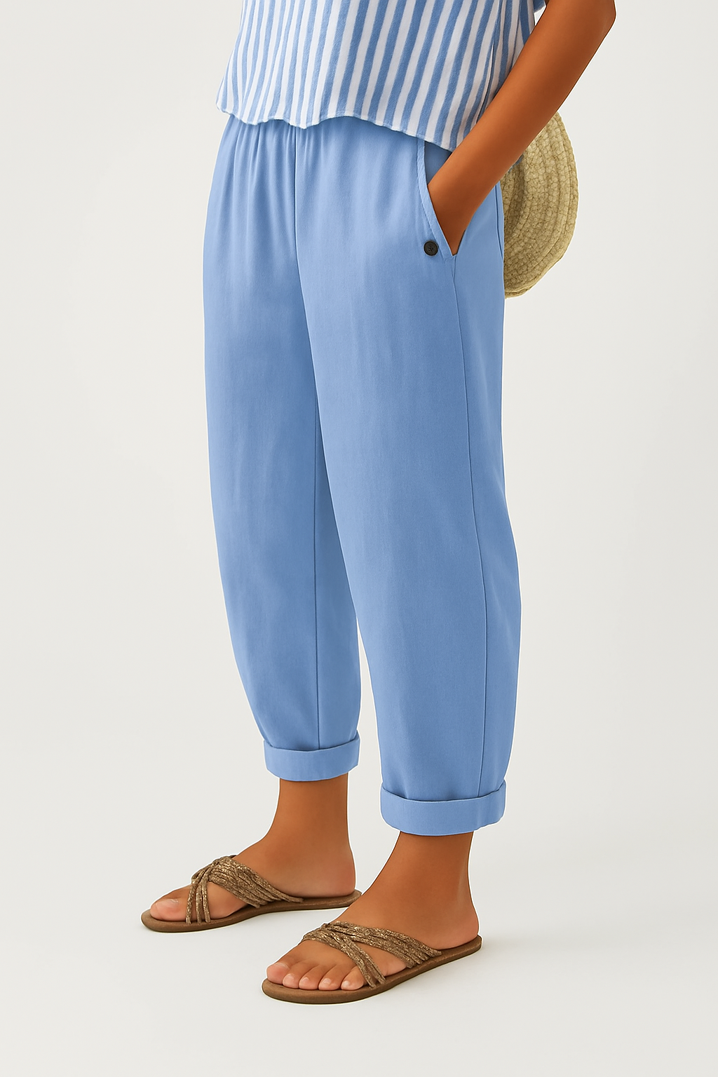 Mila™ Timeless Linen-Cotton Trousers
