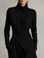 Arlisse™ Asym Turtleneck Dress