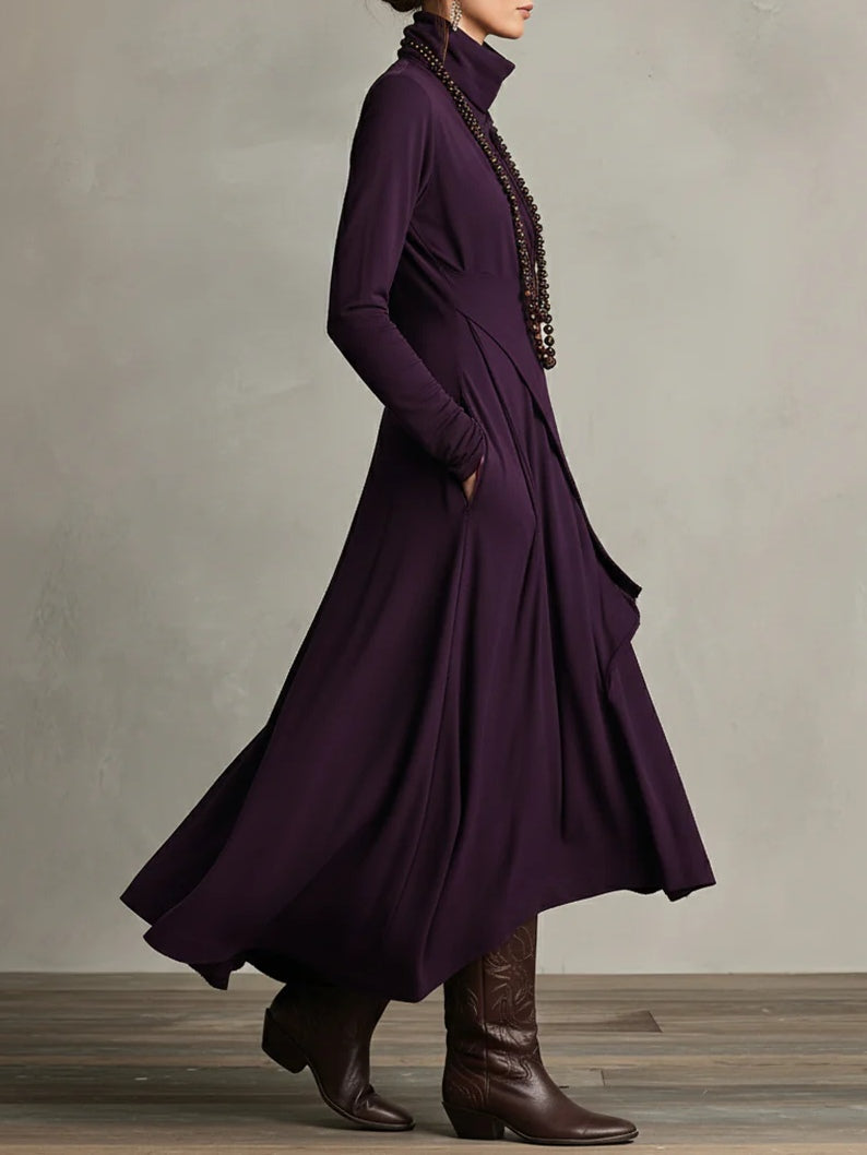 Arlisse™ Asym Turtleneck Dress