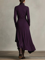 Arlisse™ Asym Turtleneck Dress