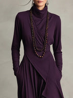 Arlisse™ Asym Turtleneck Dress
