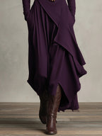 Arlisse™ Asym Turtleneck Dress